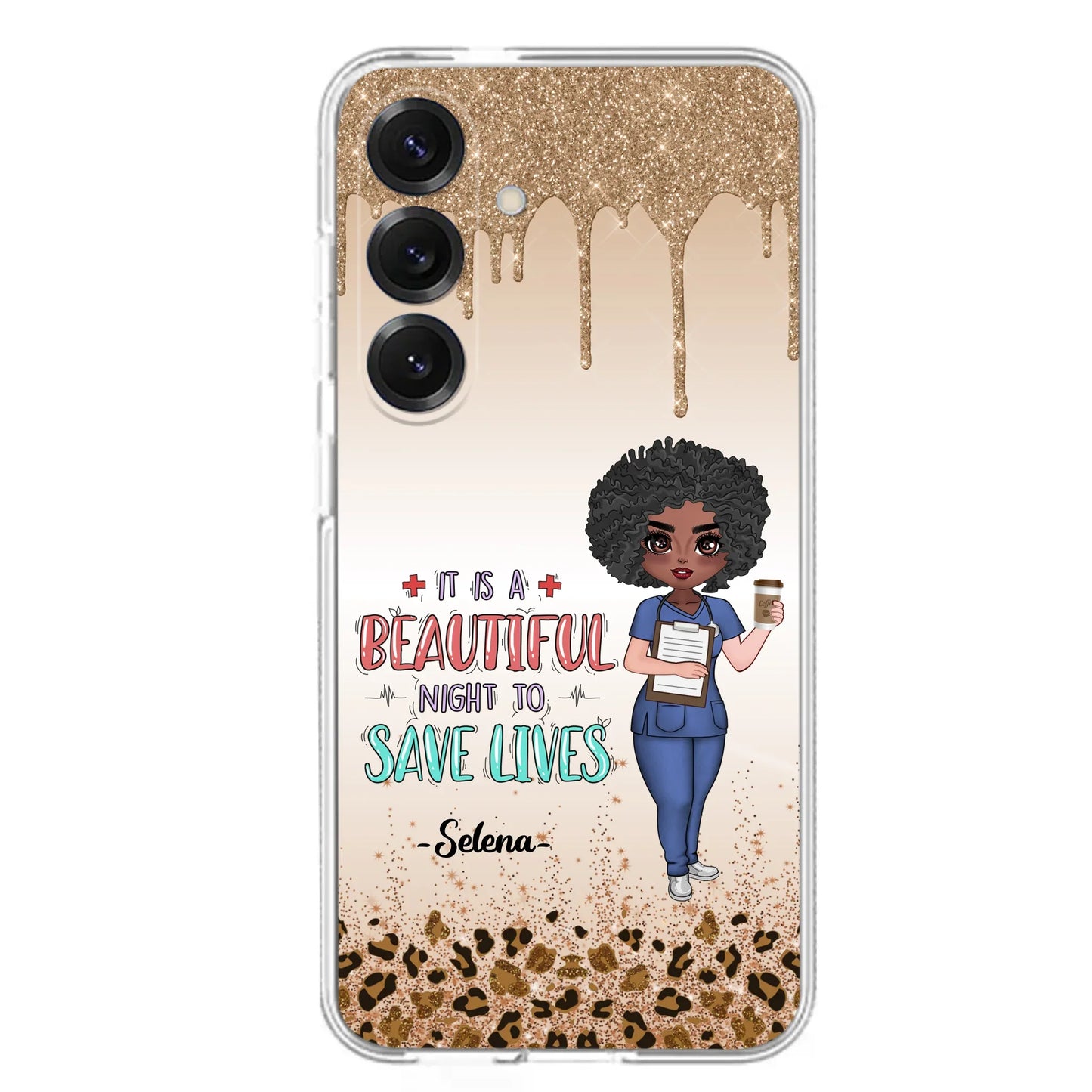 Custom Personalized Nurse Phone Case - Best Gift For Nurse - It's A Beautiful Night To Save Lives - Case For iPhone And Samsung