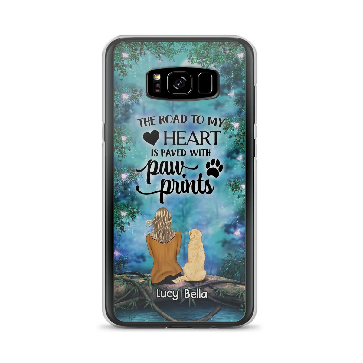 Custom Personalized Memorial Dog Phone Case - Upto 5 Dogs - Gift Idea For Dog Lover - Case For iPhone And Samsung