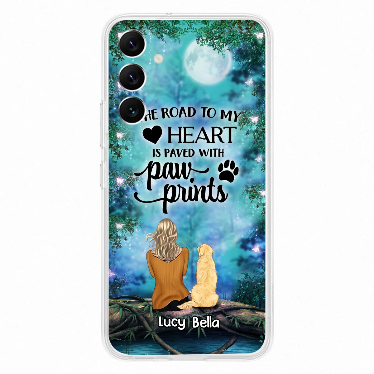 Custom Personalized Memorial Dog Phone Case - Upto 5 Dogs - Gift Idea For Dog Lover - Case For iPhone And Samsung