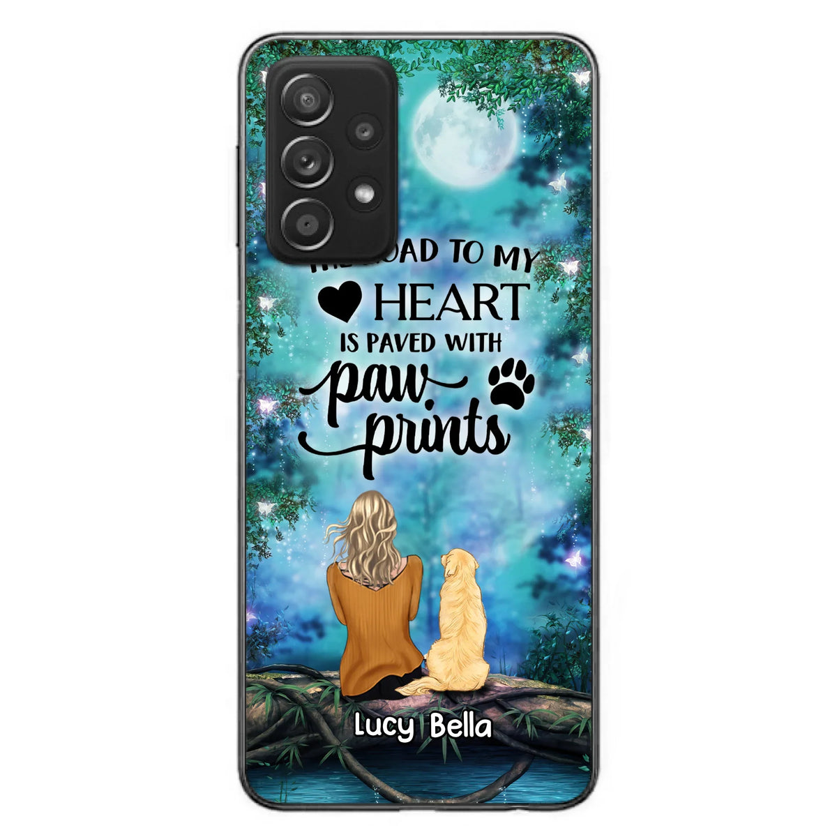 Custom Personalized Memorial Dog Phone Case - Upto 5 Dogs - Gift Idea For Dog Lover - Case For iPhone And Samsung