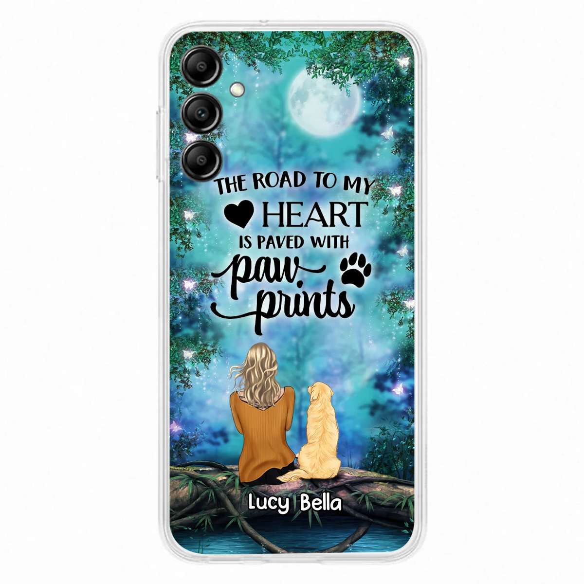 Custom Personalized Memorial Dog Phone Case - Upto 5 Dogs - Gift Idea For Dog Lover - Case For iPhone And Samsung