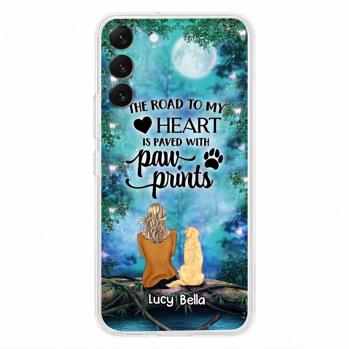 Custom Personalized Memorial Dog Phone Case - Upto 5 Dogs - Gift Idea For Dog Lover - Case For iPhone And Samsung