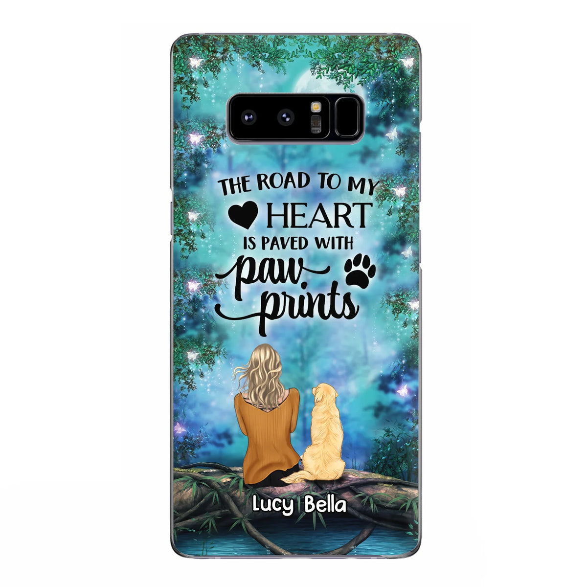 Custom Personalized Memorial Dog Phone Case - Upto 5 Dogs - Gift Idea For Dog Lover - Case For iPhone And Samsung