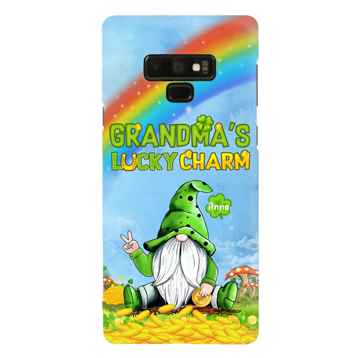 Custom Personalized iPhone Case/Samsung Case - Gift for Grandmother - Grandma's Lucky Charms Phone Case - Up to 6 Grandkids