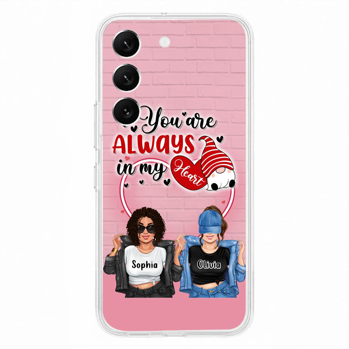 Custom Personalized Friends Phone Case - Best Gift For Friends - You're Always In My Heart - Case For iPhone/Samsung