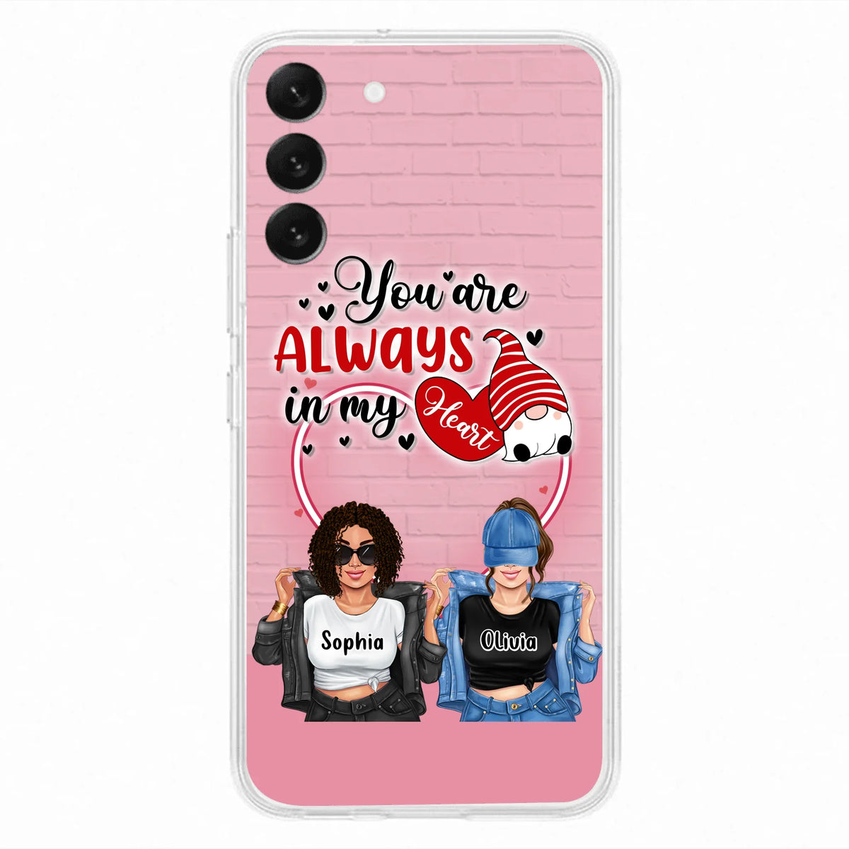 Custom Personalized Friends Phone Case - Best Gift For Friends - You're Always In My Heart - Case For iPhone/Samsung
