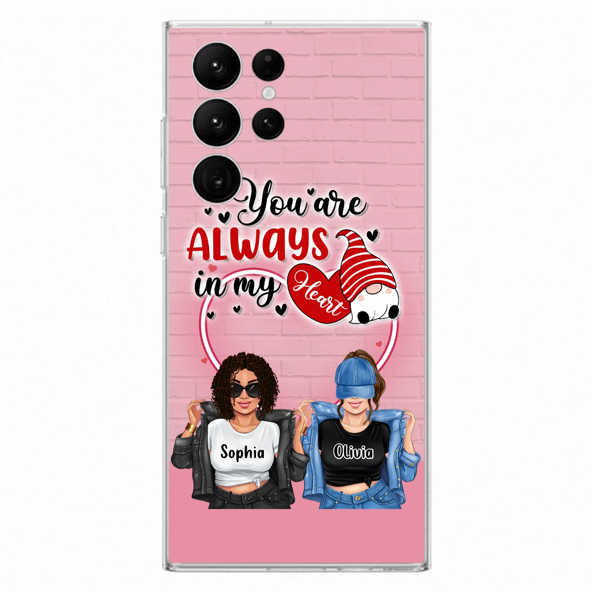 Custom Personalized Friends Phone Case - Best Gift For Friends - You're Always In My Heart - Case For iPhone/Samsung