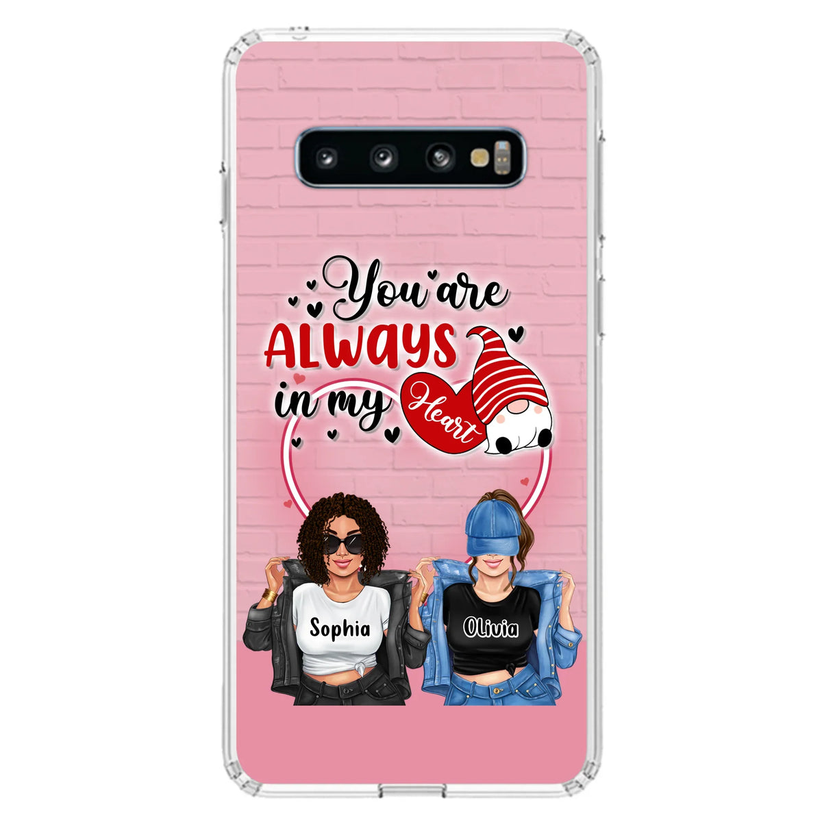 Custom Personalized Friends Phone Case - Best Gift For Friends - You're Always In My Heart - Case For iPhone/Samsung