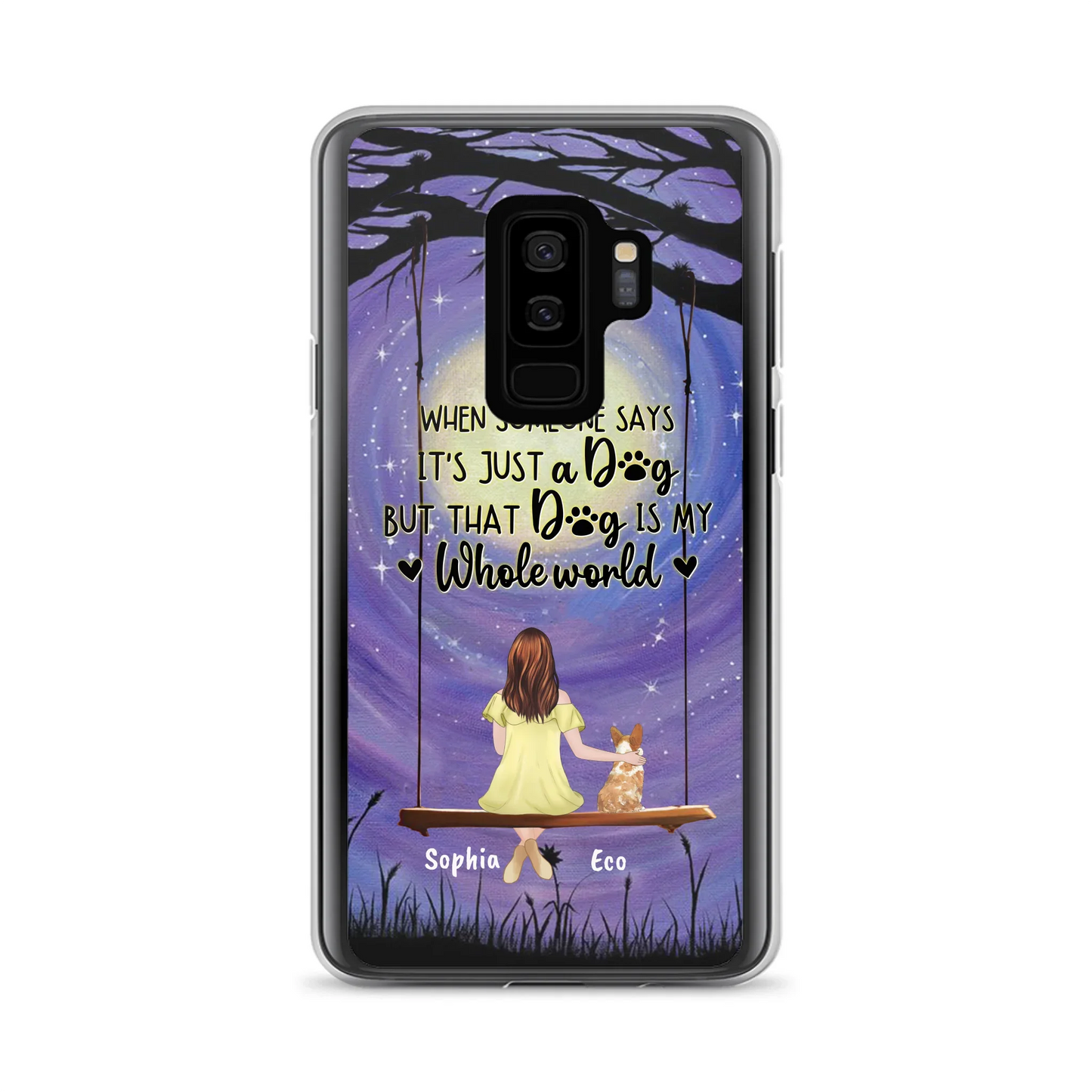 Custom Personalized When Some One Says Pet Mom/ Dad Phone Case - Man/ Woman With Upto 6 Pets - Gift Idea For Dog/ Cat Lover - That Dog Is My Whole World - Case For iPhone And Samsung