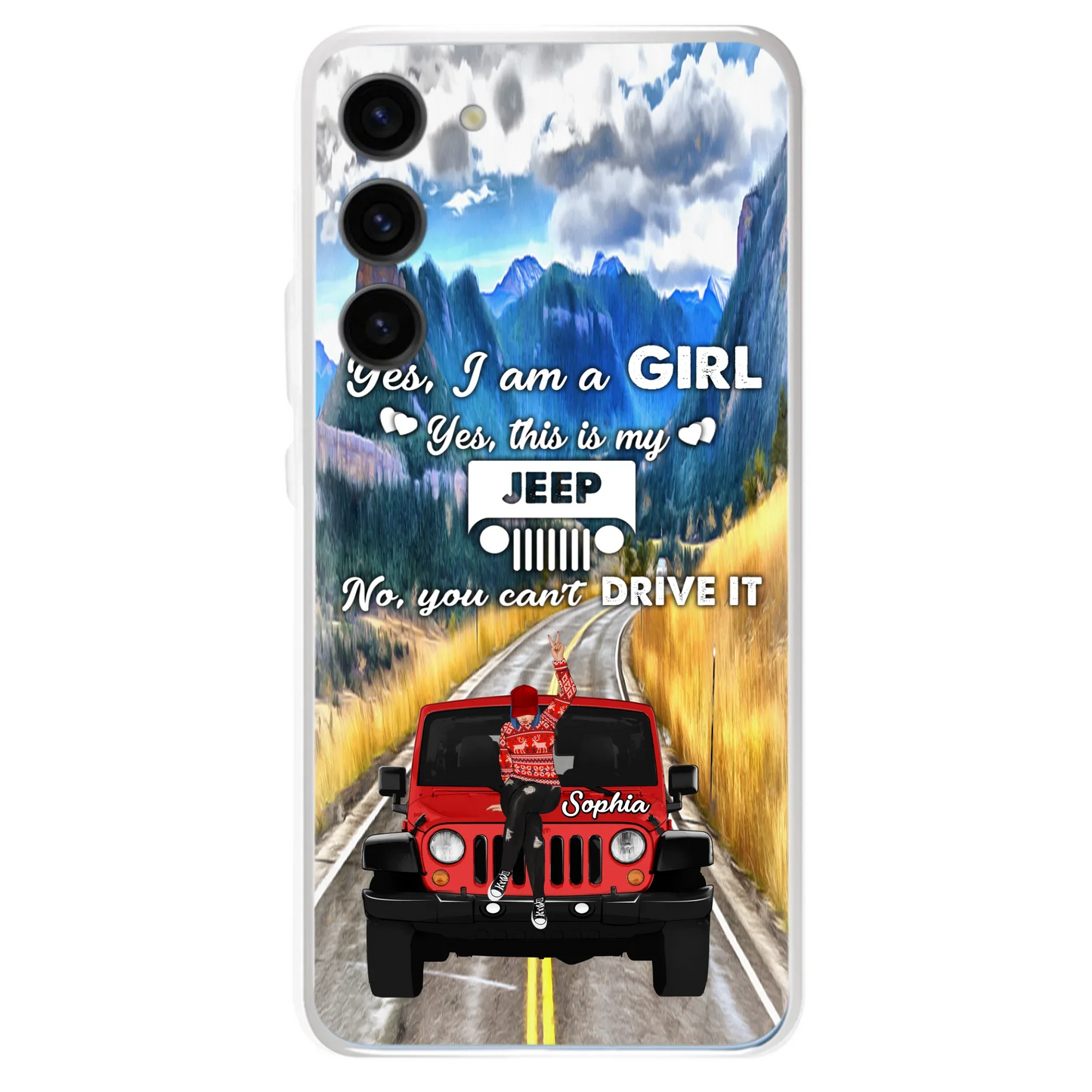 Custom Personalized Off - Road Girl Phone Case - Case For iPhone And Samsung