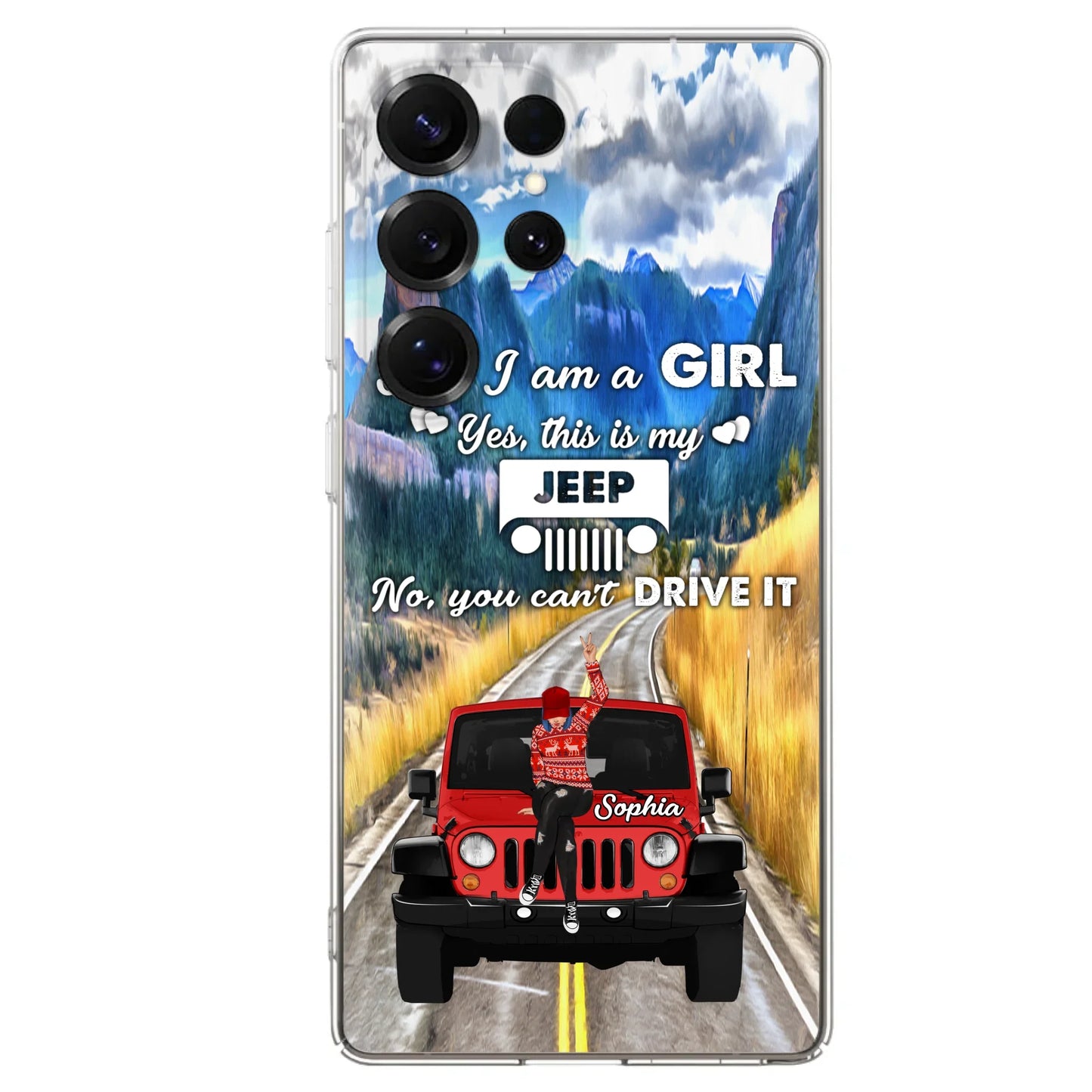 Custom Personalized Off - Road Girl Phone Case - Case For iPhone And Samsung