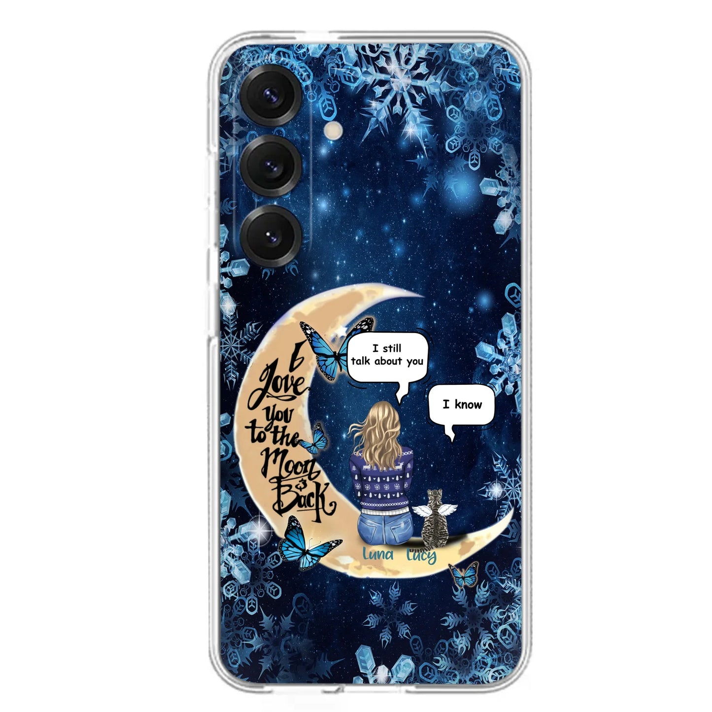 Custom Personalized Pet Mom Conversation Phone Case - Woman With Upto 4 Pets - Gift For Dog/ Cat Lover - Case For iPhone And Samsung