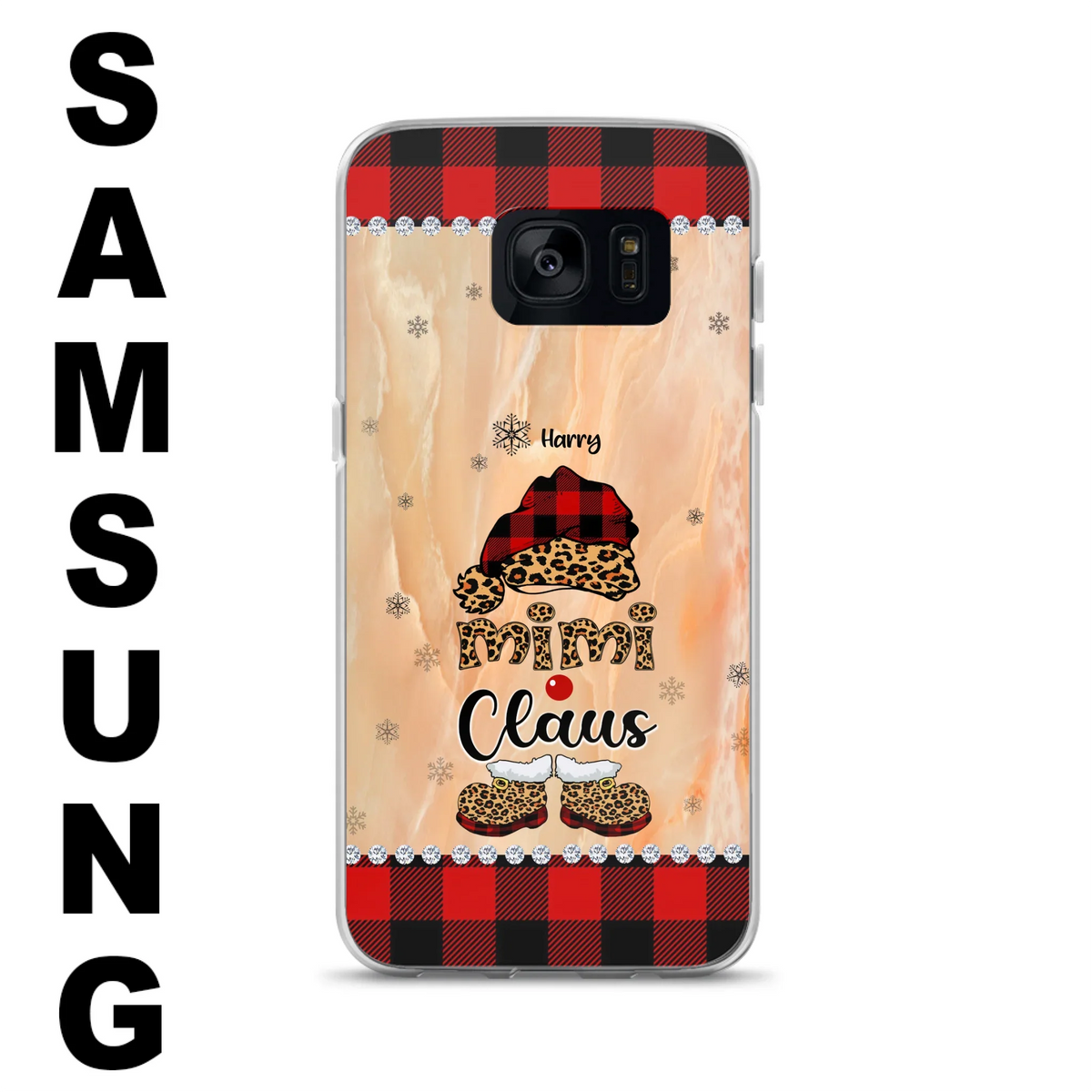 Custom Personalized Mimi Claus Phone Case - Upto 9 Names - Gift For Grandma - Case For iPhone And Samsung