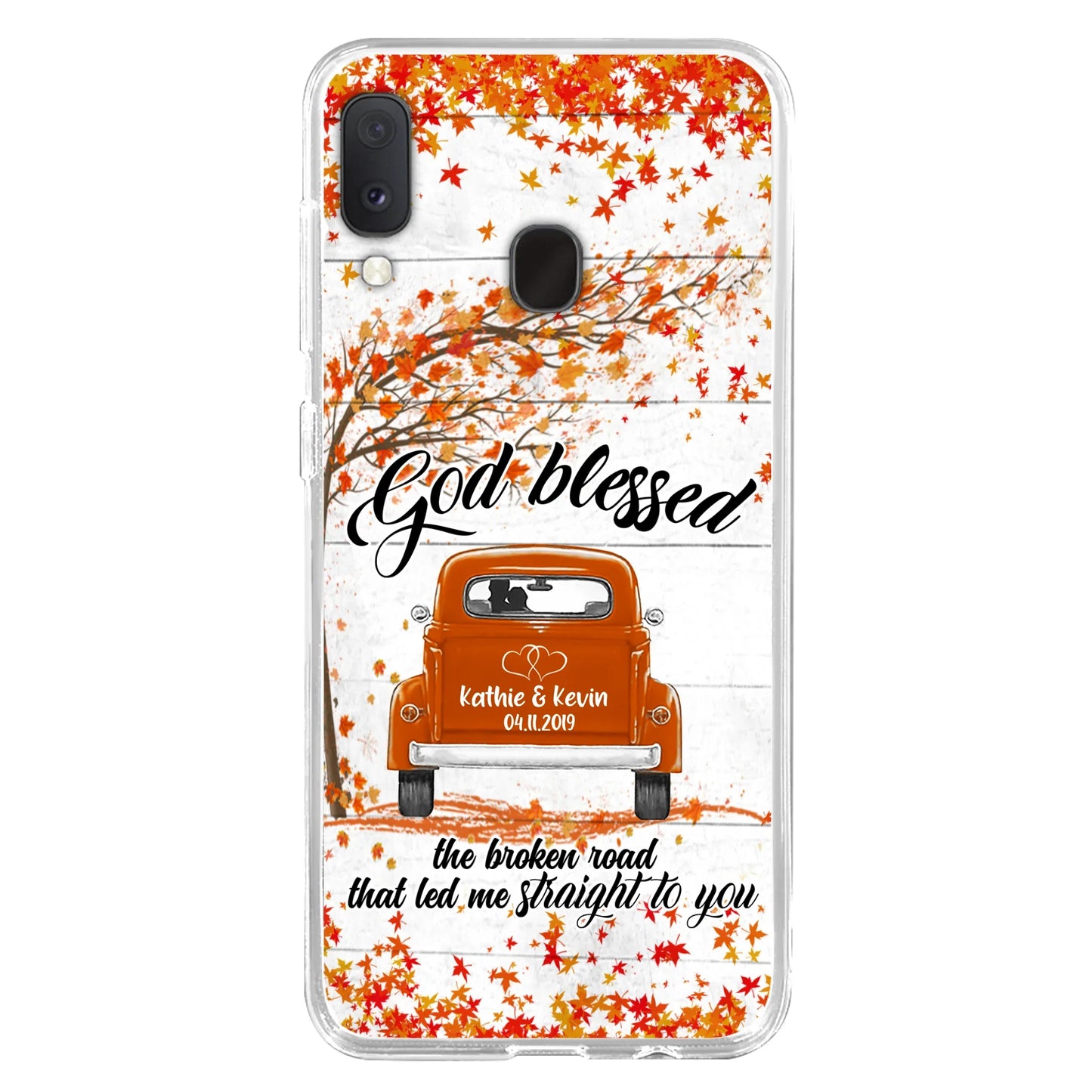 Custom Personalized Couple Phone Case - Best Gift For Couple - God Blessed The Broken Road That Led Me Straight To You - Case For Iphone And Samsung