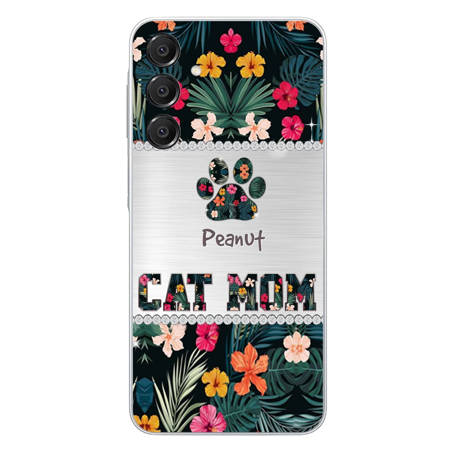 Personalized Custom Phone Case Cat Mom Met Pattern - Gifts Idea For Cat Lover - Cat Mom - Case For Iphone & Samsung