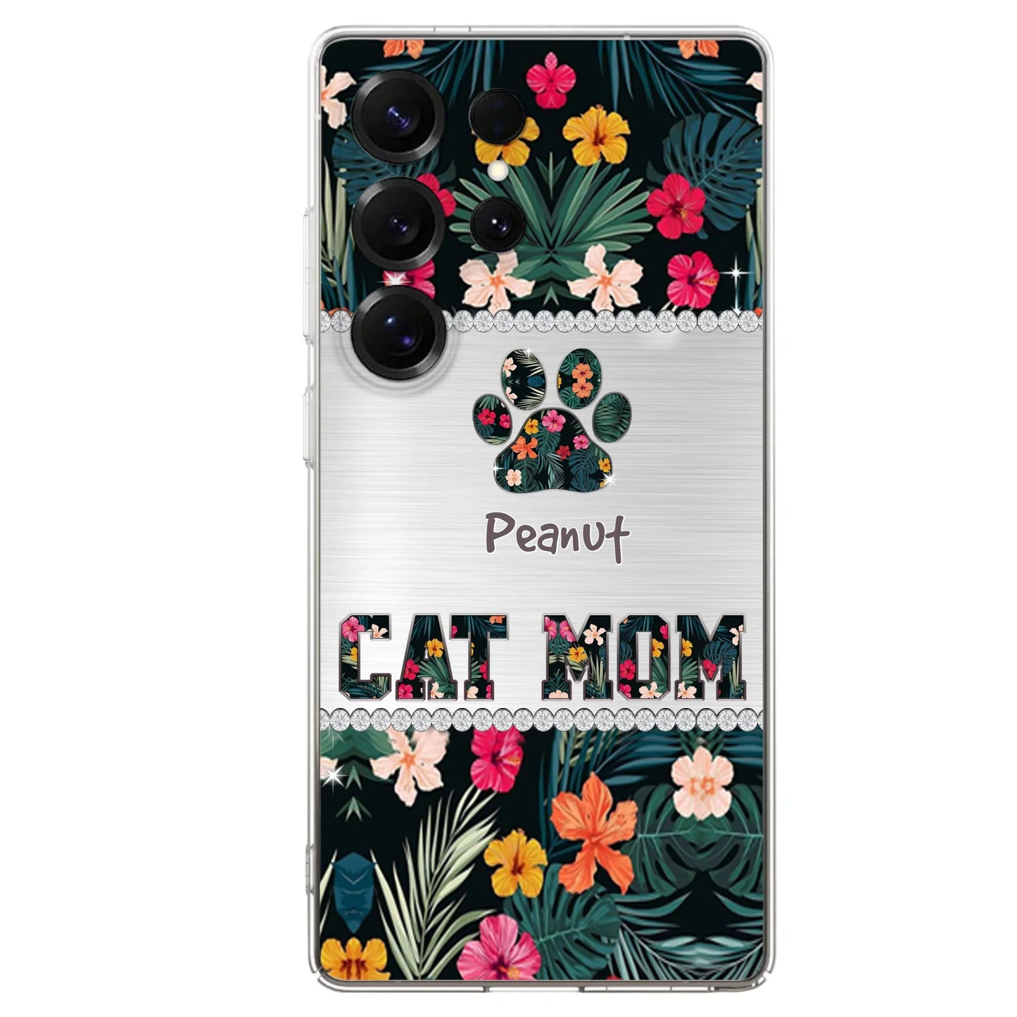 Personalized Custom Phone Case Cat Mom Met Pattern - Gifts Idea For Cat Lover - Cat Mom - Case For Iphone & Samsung