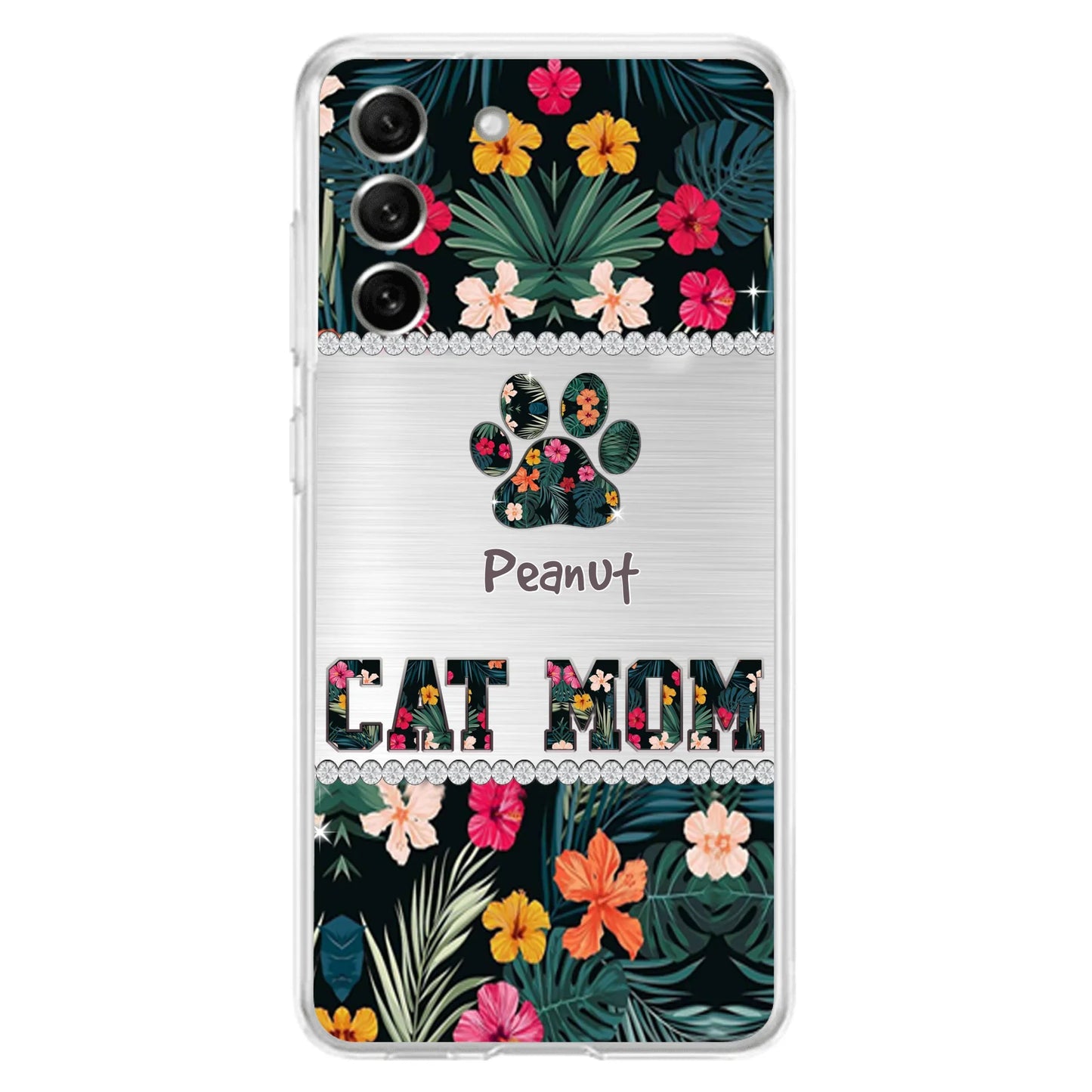 Personalized Custom Phone Case Cat Mom Met Pattern - Gifts Idea For Cat Lover - Cat Mom - Case For Iphone & Samsung