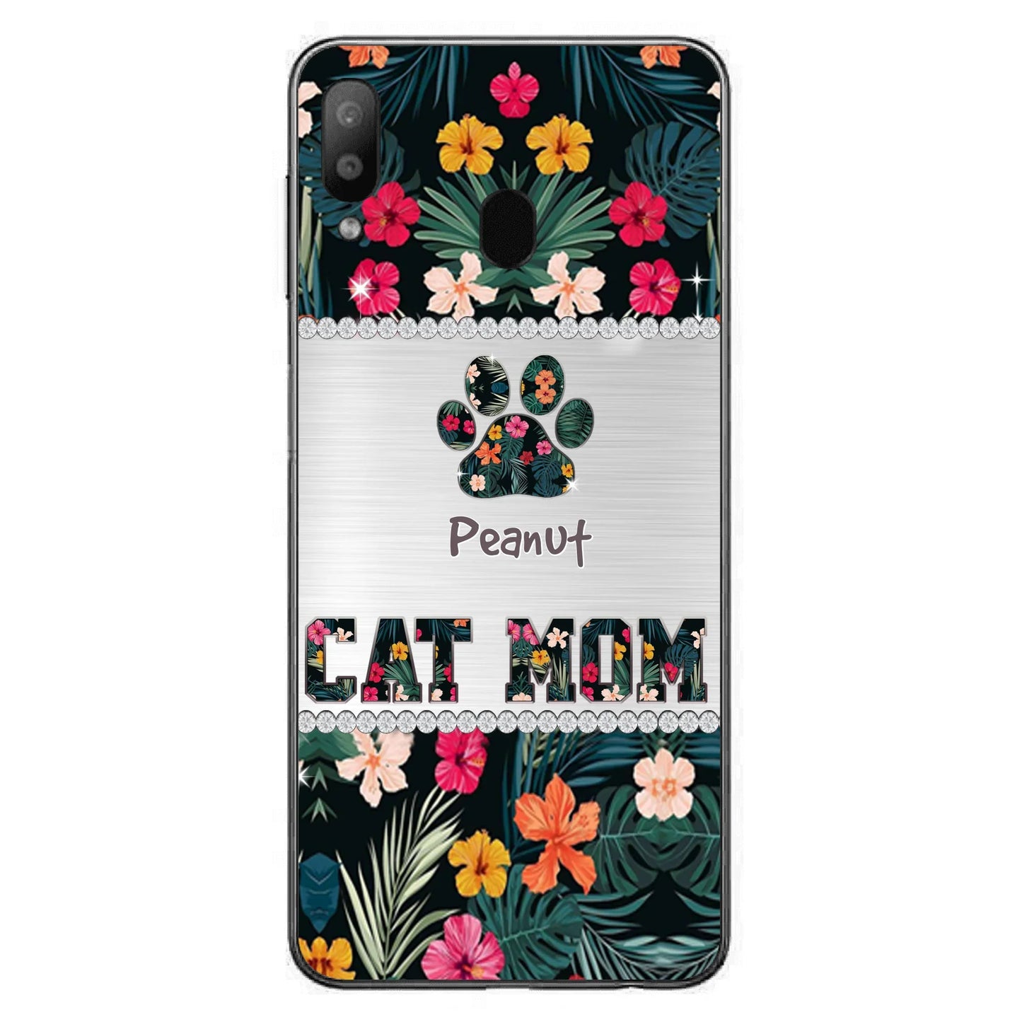 Personalized Custom Phone Case Cat Mom Met Pattern - Gifts Idea For Cat Lover - Cat Mom - Case For Iphone & Samsung