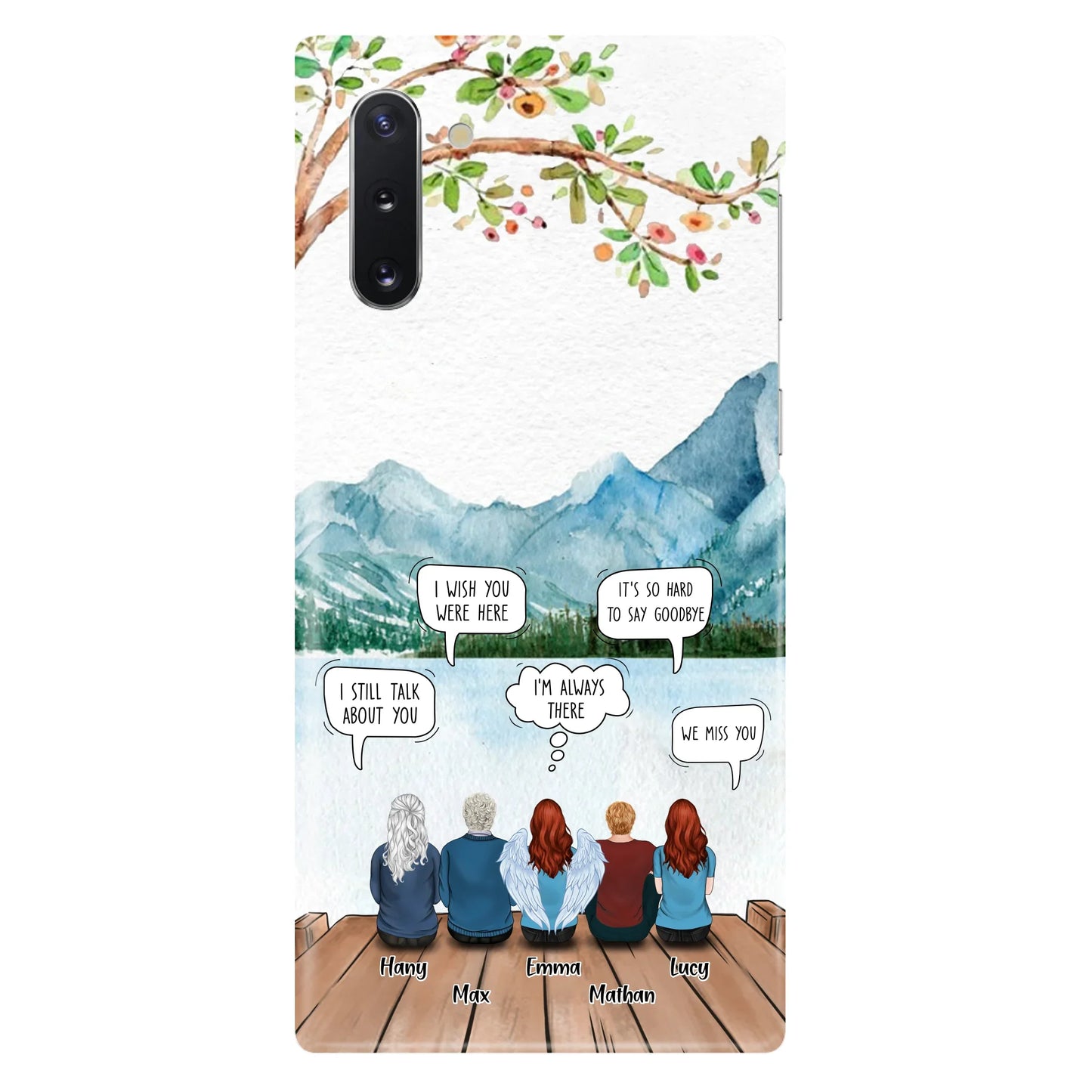 Custom Personalized Memorial Phone Case - Upto 5 People - Best Gift For Family - Case For Iphone & Samsung