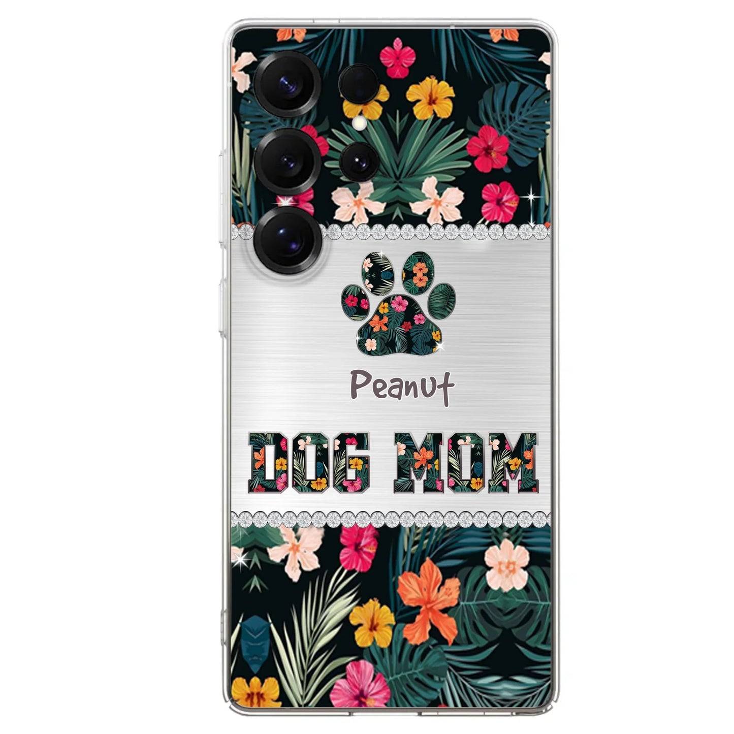 Personalized Custom Phone Case Dog Mom Met Pattern - Gifts Idea For Dog Lover - Dog Mom - Case For Iphone & Samsung