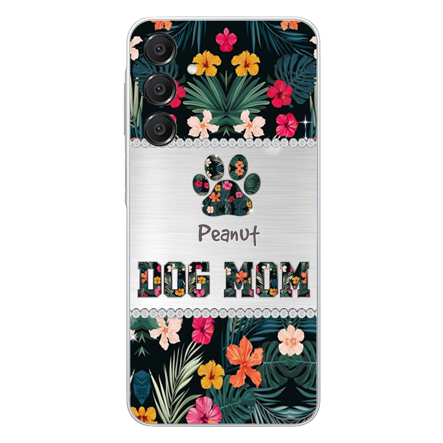 Personalized Custom Phone Case Dog Mom Met Pattern - Gifts Idea For Dog Lover - Dog Mom - Case For Iphone & Samsung