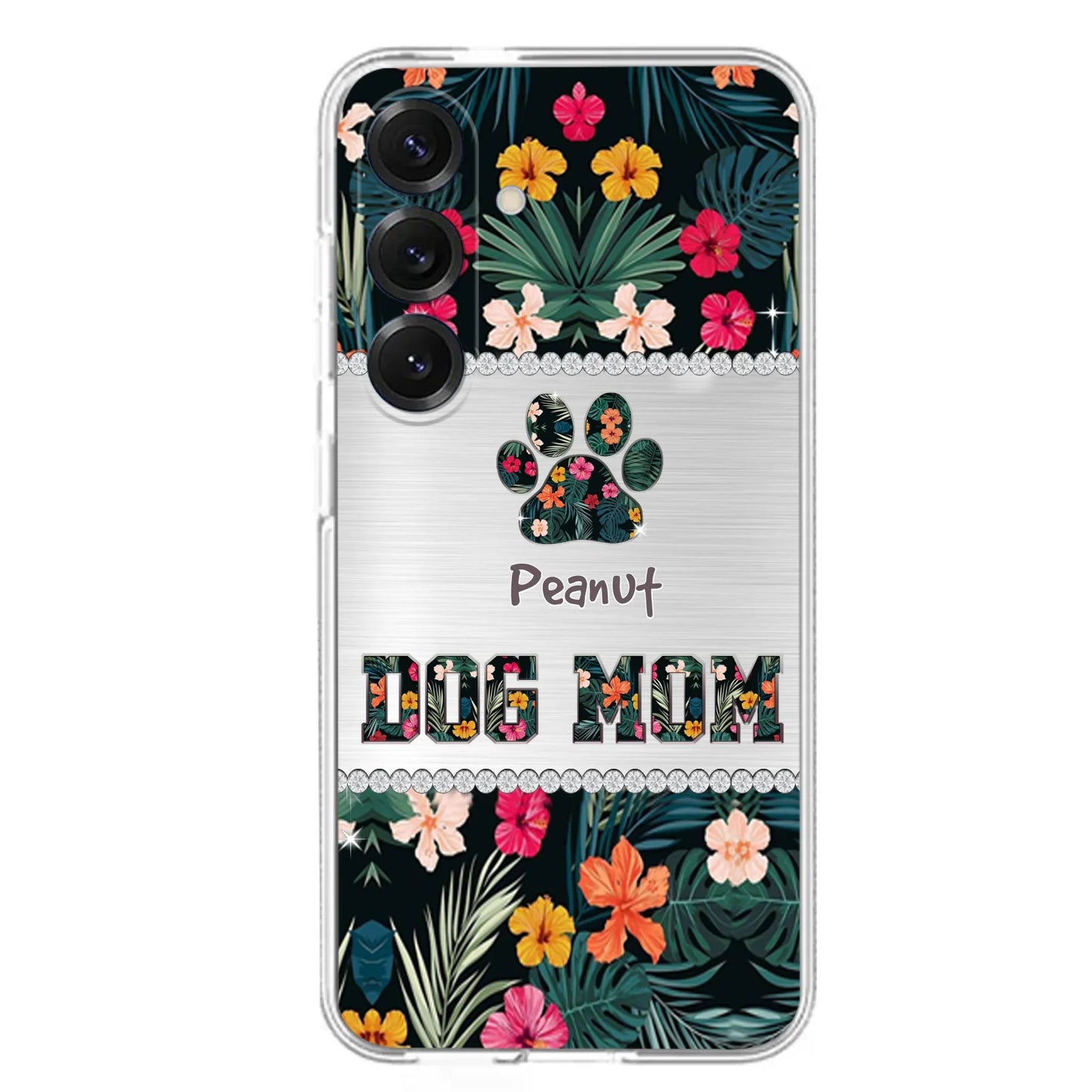 Personalized Custom Phone Case Dog Mom Met Pattern - Gifts Idea For Dog Lover - Dog Mom - Case For Iphone & Samsung