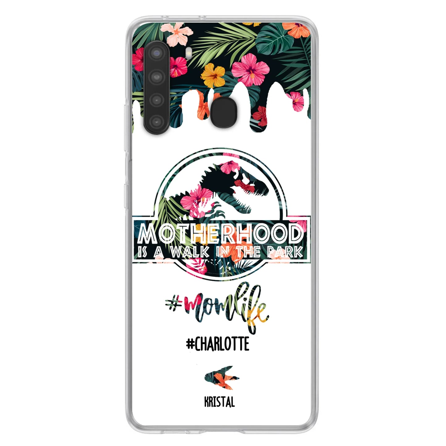 Custom Personalized Mama Dinosaur Phone Case - Best Gift For Mothers - For iPhone And Samsung Phone Case - 2QCGS1