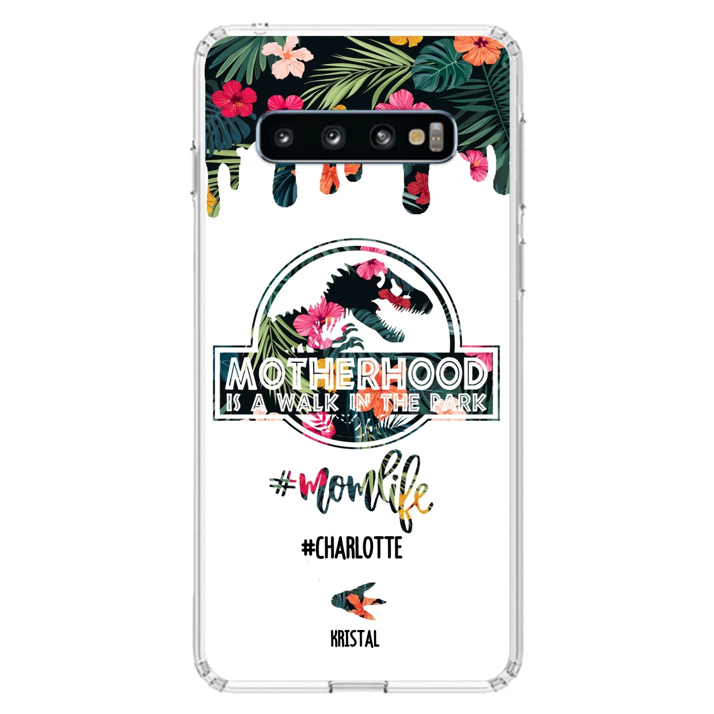 Custom Personalized Mama Dinosaur Phone Case - Best Gift For Mothers - For iPhone And Samsung Phone Case - 2QCGS1