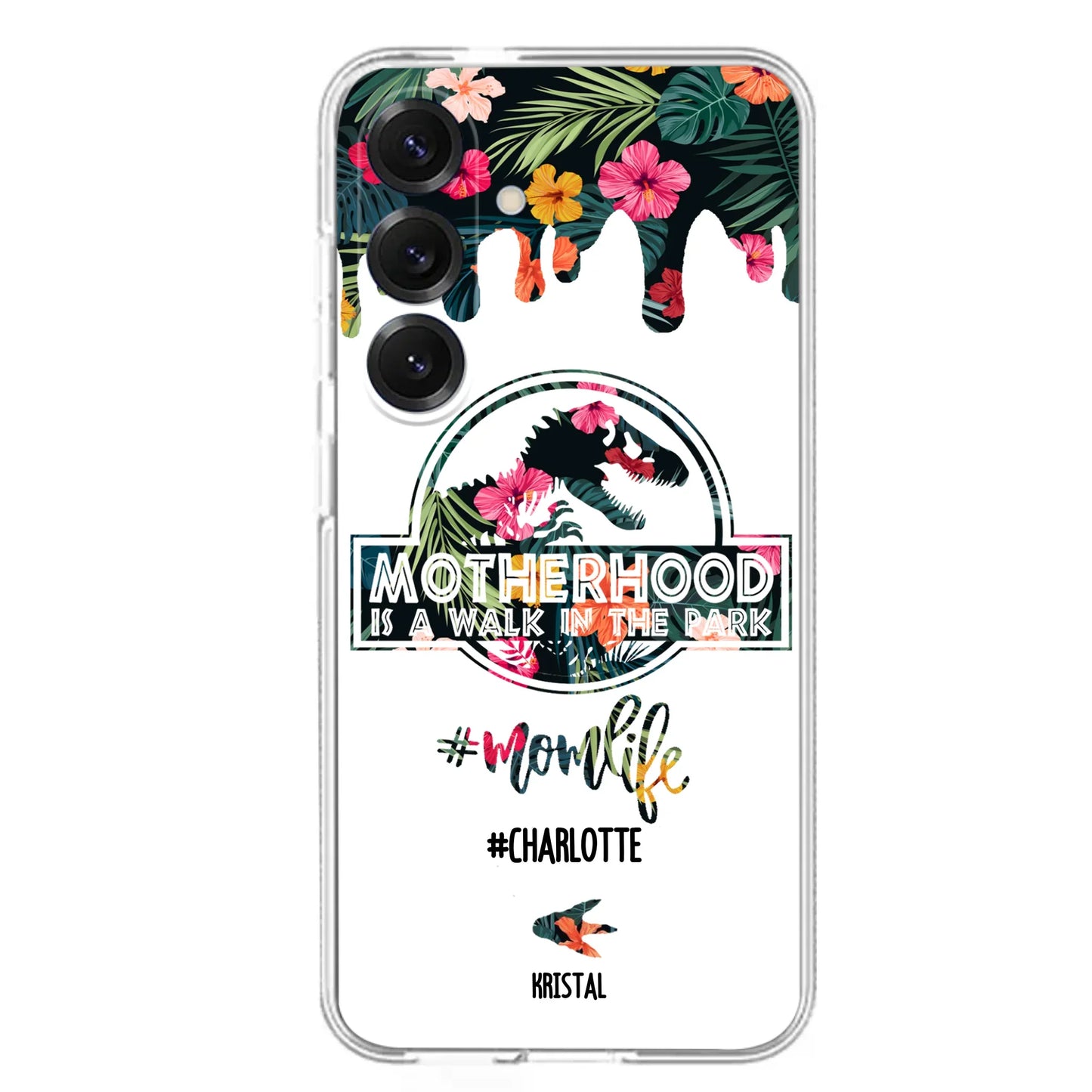 Custom Personalized Mama Dinosaur Phone Case - Best Gift For Mothers - For iPhone And Samsung Phone Case - 2QCGS1