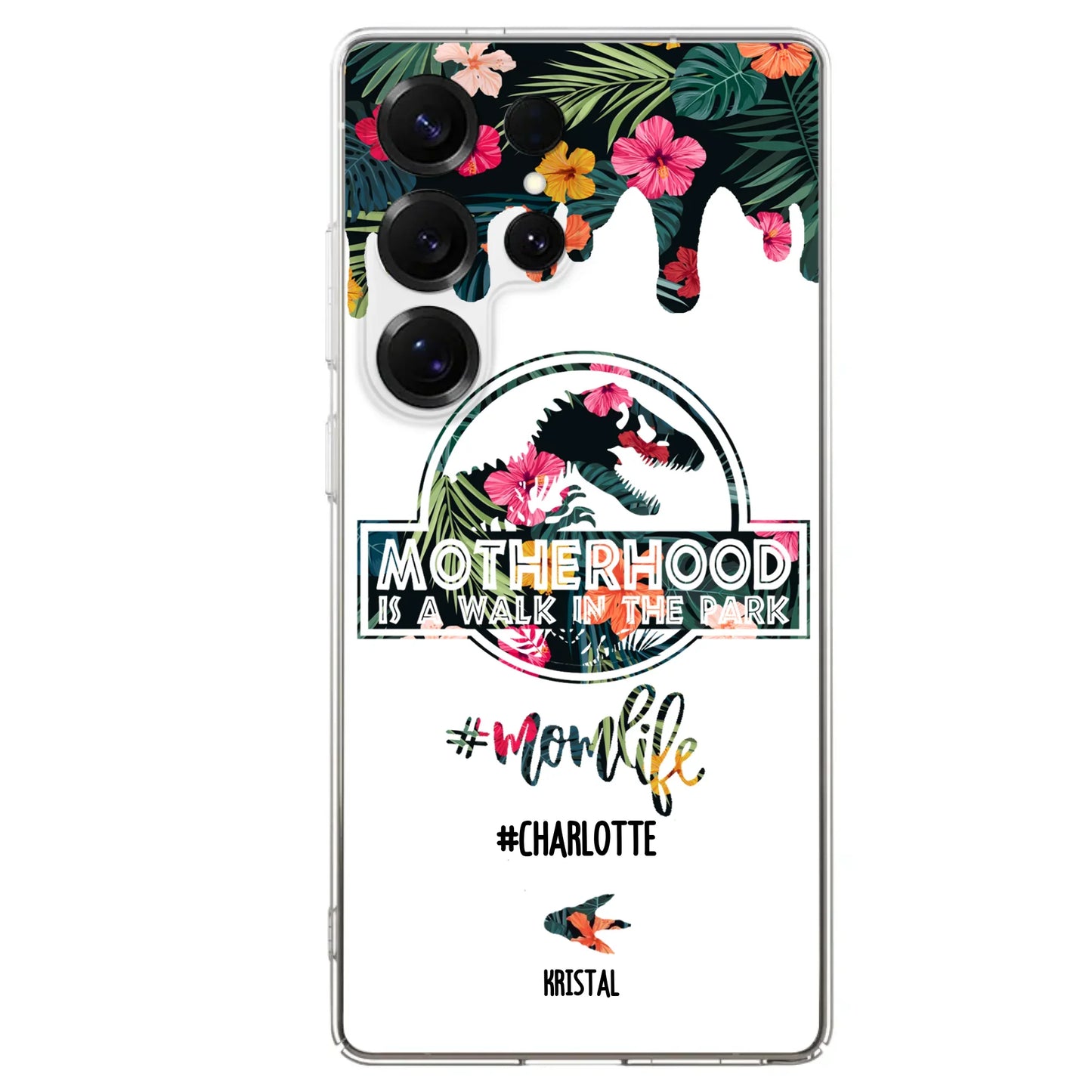 Custom Personalized Mama Dinosaur Phone Case - Best Gift For Mothers - For iPhone And Samsung Phone Case - 2QCGS1