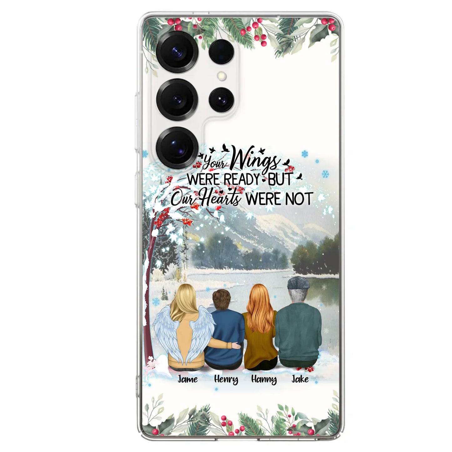 Custom Personalized Family Phone Case - Best Gift For Family - I Know Heaven Is A Beautiful Place Because They Have My Dad - Case For Iphone/Samsung