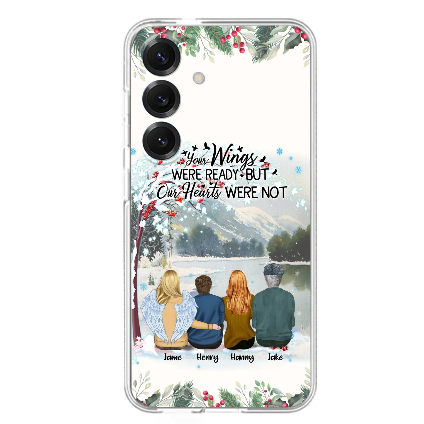 Custom Personalized Family Phone Case - Best Gift For Family - I Know Heaven Is A Beautiful Place Because They Have My Dad - Case For Iphone/Samsung