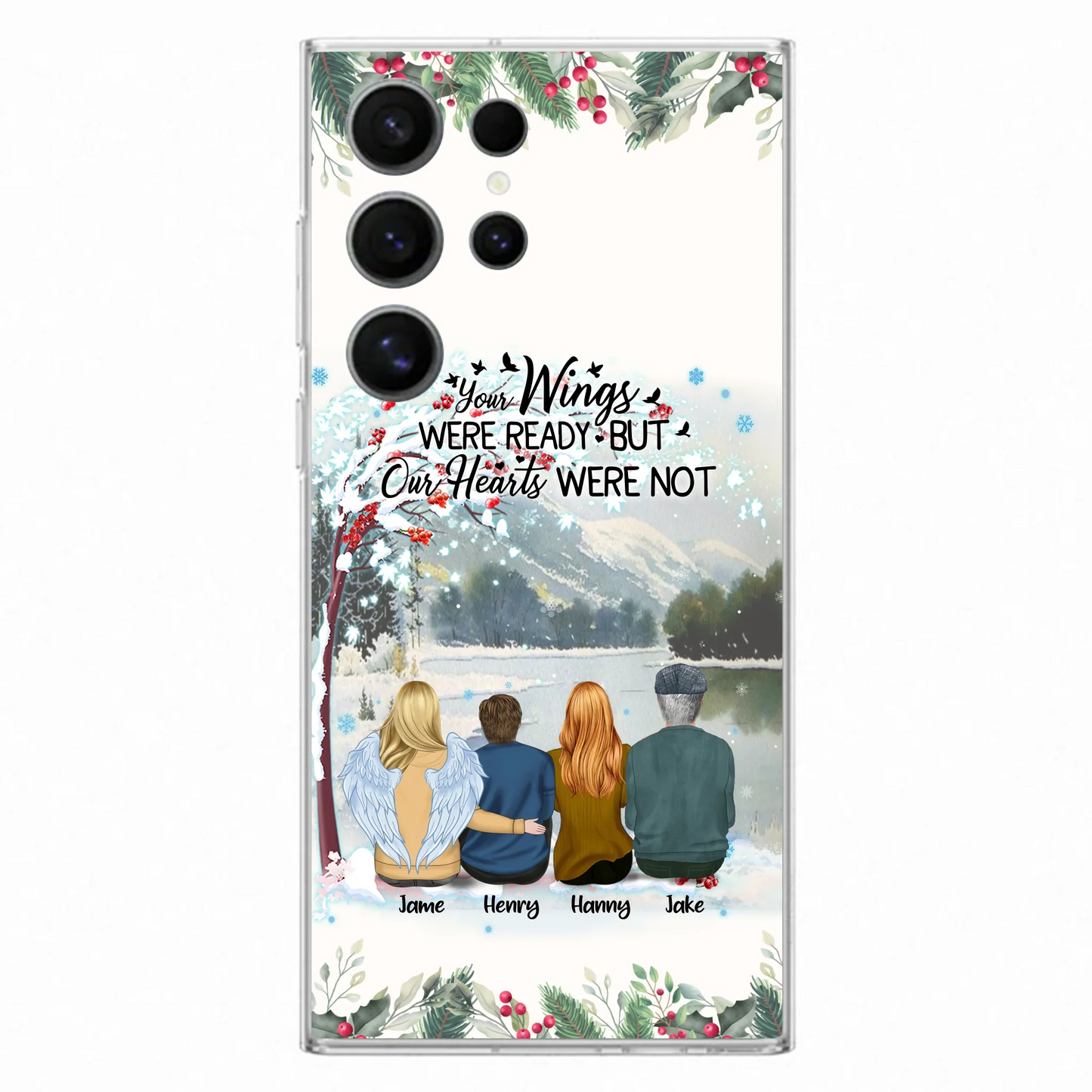 Custom Personalized Family Phone Case - Best Gift For Family - I Know Heaven Is A Beautiful Place Because They Have My Dad - Case For Iphone/Samsung