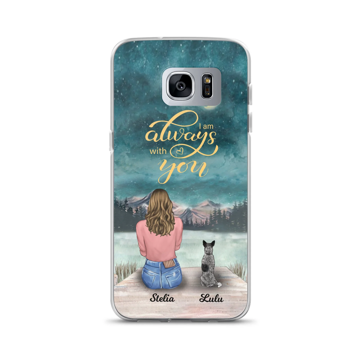 Personalized Phone Case Dog Mom - Gift For Dog Lovers with upto 4 Dogs - Busy Being A Dog Mom