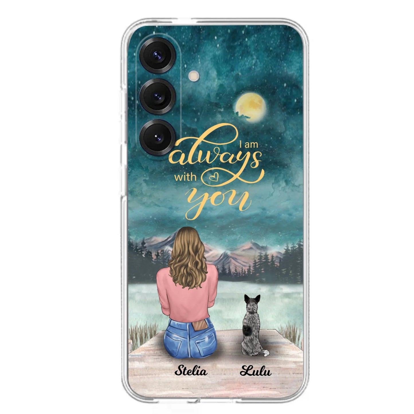 Personalized Phone Case Dog Mom - Gift For Dog Lovers with upto 4 Dogs - Busy Being A Dog Mom