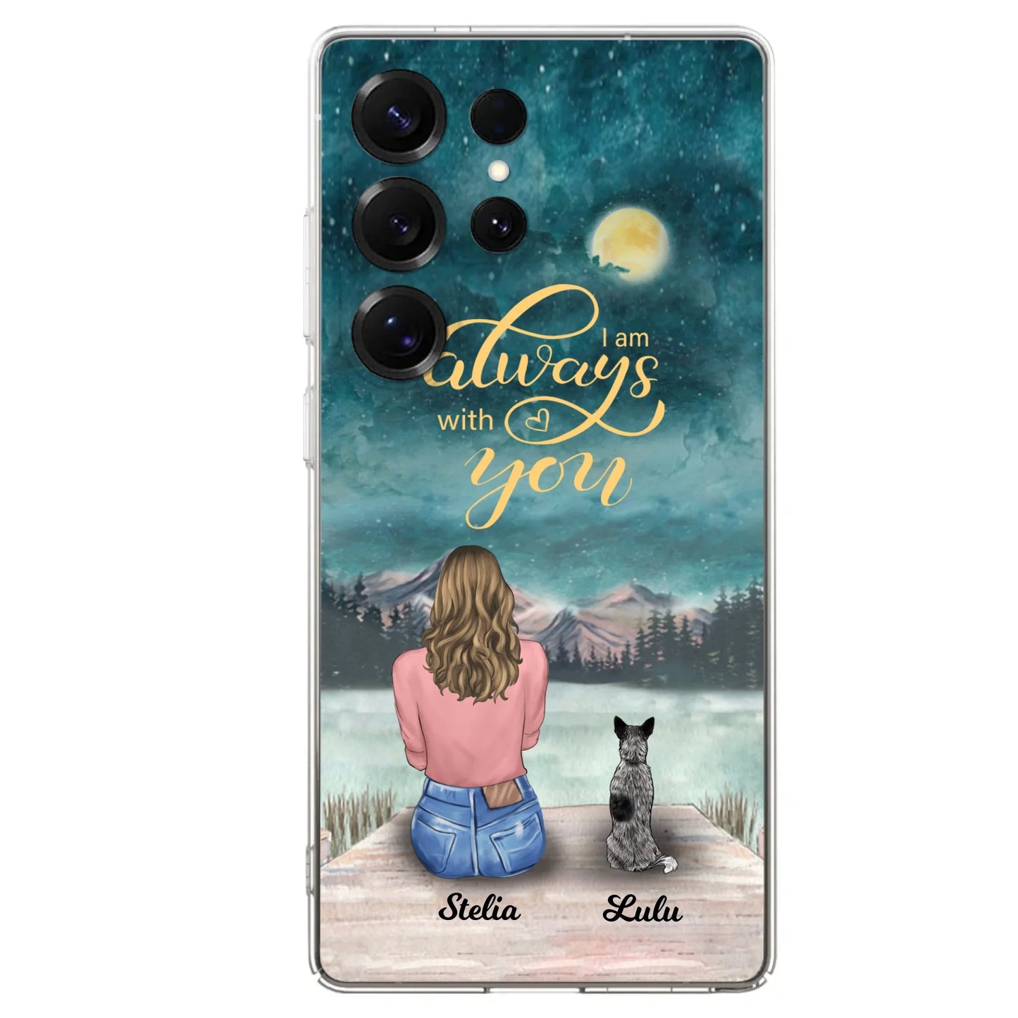 Personalized Phone Case Dog Mom - Gift For Dog Lovers with upto 4 Dogs - Busy Being A Dog Mom