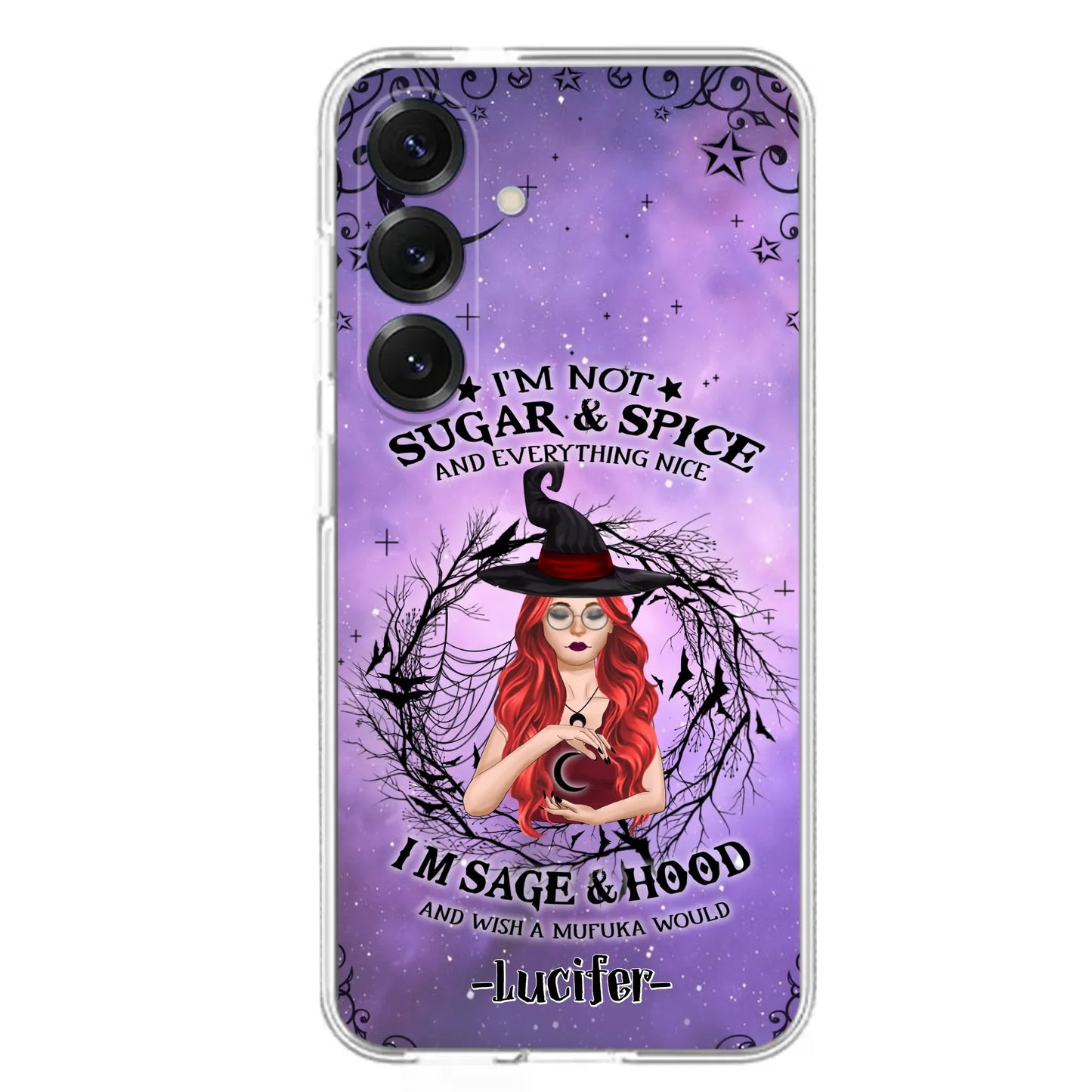 Custom Personalized Witch Phone Case - Best Halloween Gift Idea - I'm Not Sugar And Spice - Case For iPhone And Samsung - DFESX1