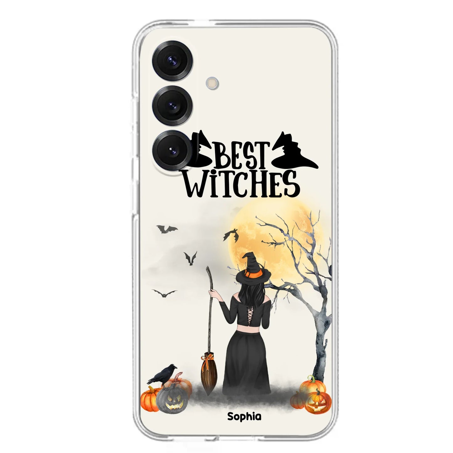Custom Personalized Witchy Friends Phone Case - Gift For Best Friends with up to 3 Witches - Best Witches
