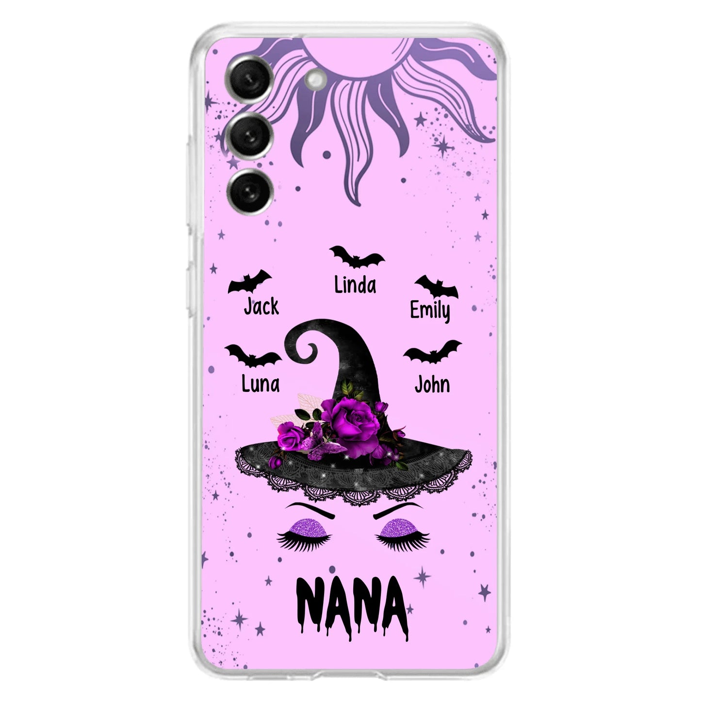 Personalized Mother Witch Phone Case - Upto 5 Kid's - Best Gift For Mother -Grandma,Gigi,Nana,Mama,Gigi