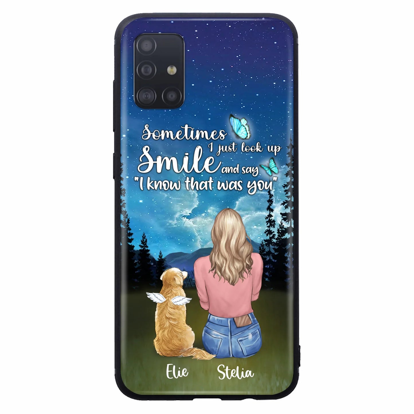 Custom Personalized Lost Pet Mom Phone Case - Girl With Upto 4 Pets - Phone Case For iPhone and Samsung - PU2YLV