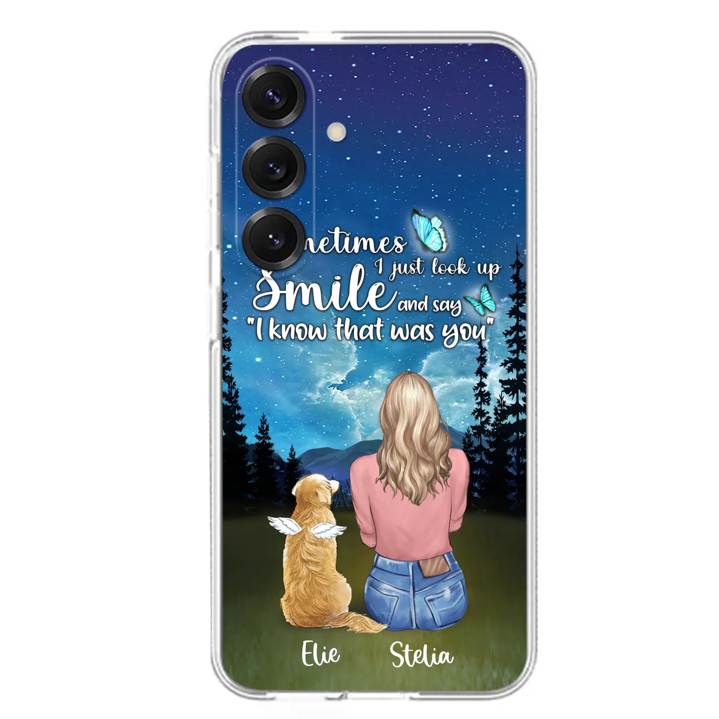 Custom Personalized Lost Pet Mom Phone Case - Girl With Upto 4 Pets - Phone Case For iPhone and Samsung - PU2YLV