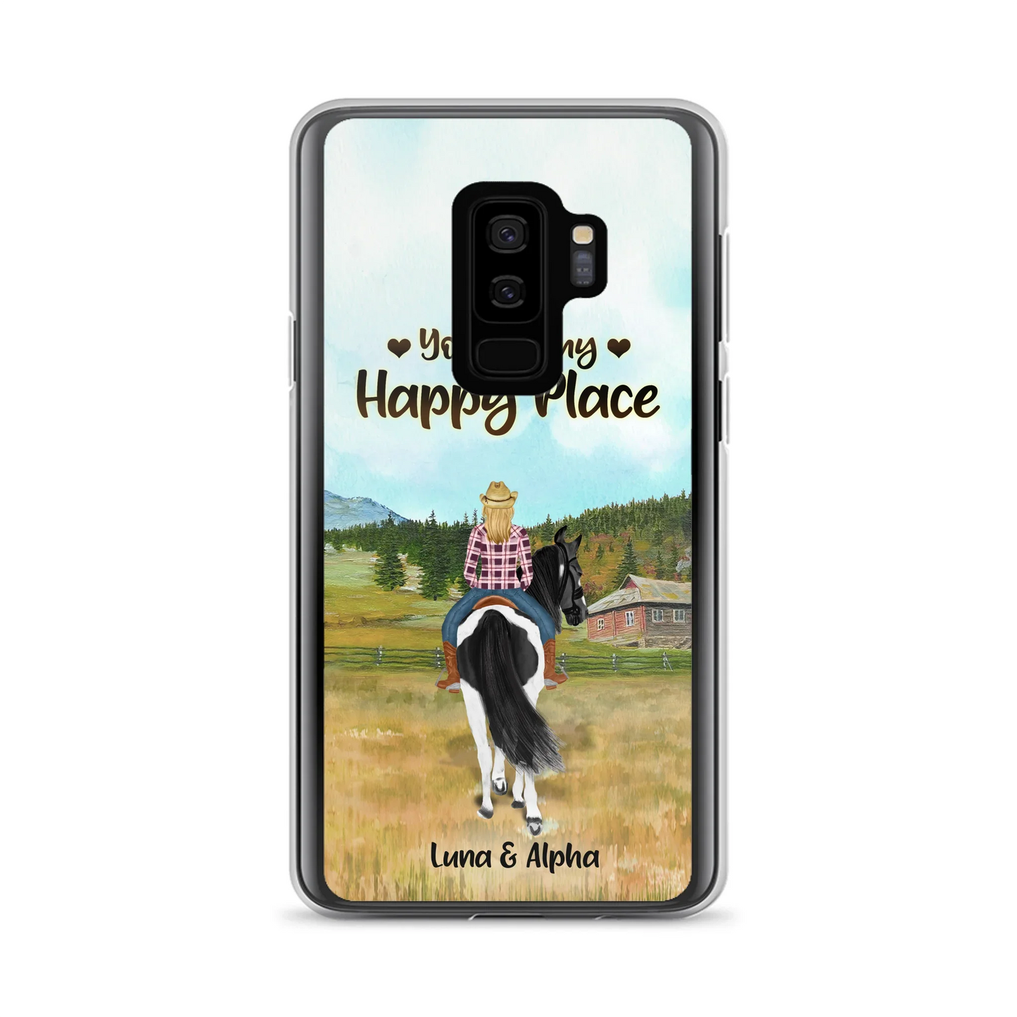 Custom Personalized Horse Riding Phone Case - You Are My Happy Place - Case Phone For iPhone And Samsung