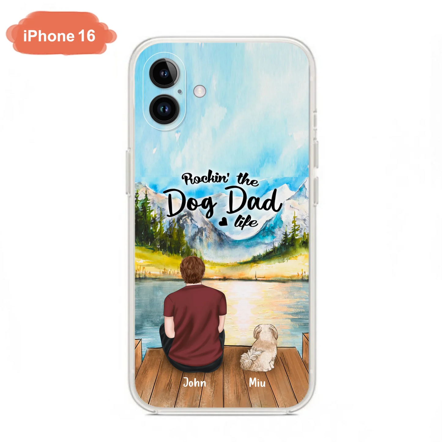 Personalized Pet Mom/Dad Phone Case - Chubby or Slim with up to 7 Pets