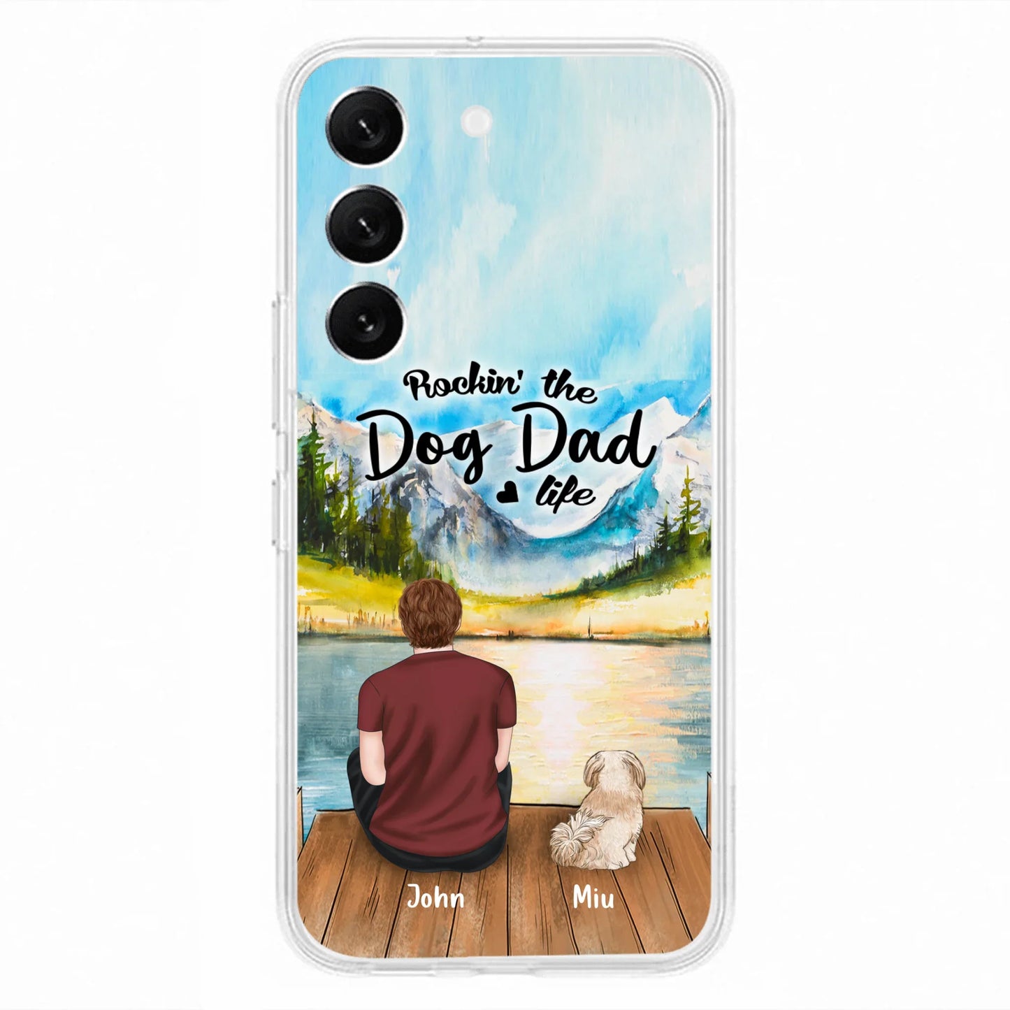 Personalized Pet Mom/Dad Phone Case - Chubby or Slim with up to 7 Pets