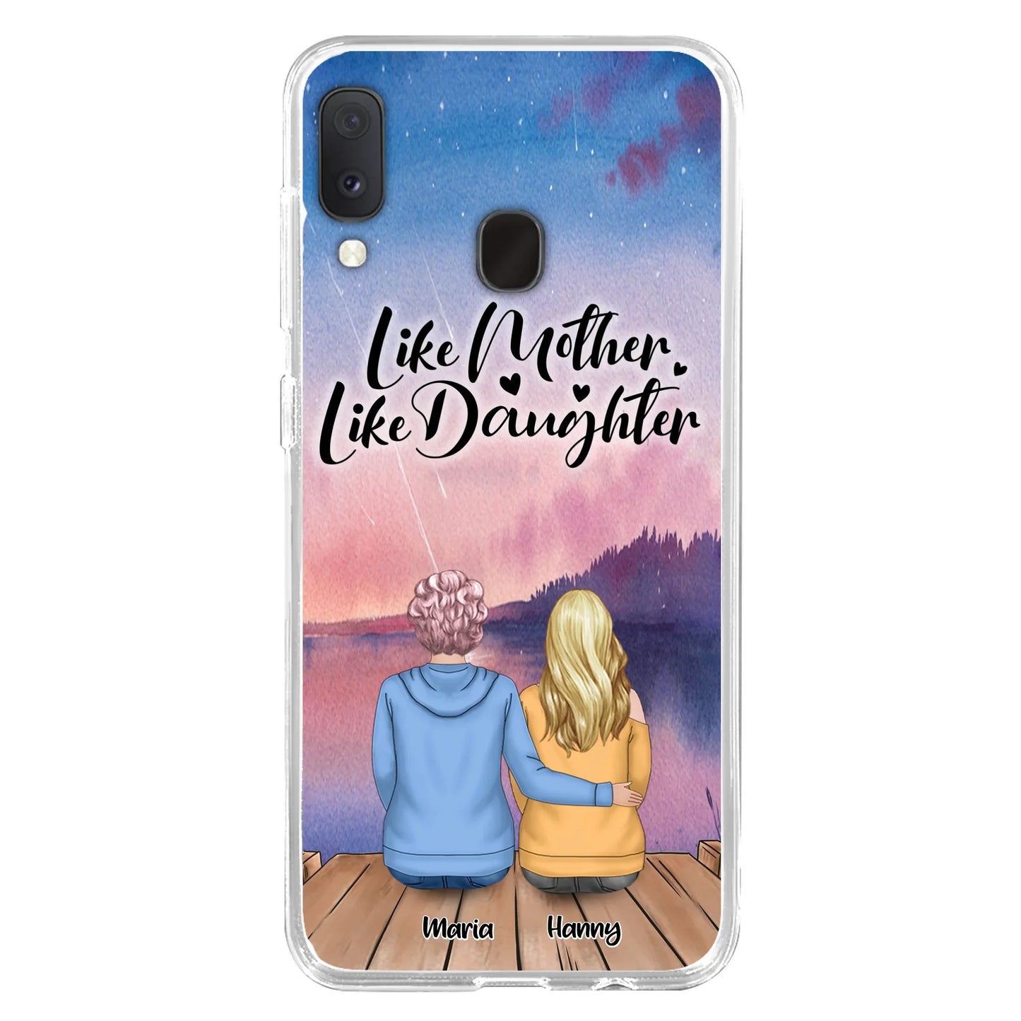 Custom Personalized Mom Phone Case - Gifts For Dog Lovers With Upto 3 Dogs - Like Mother Like Daughter
