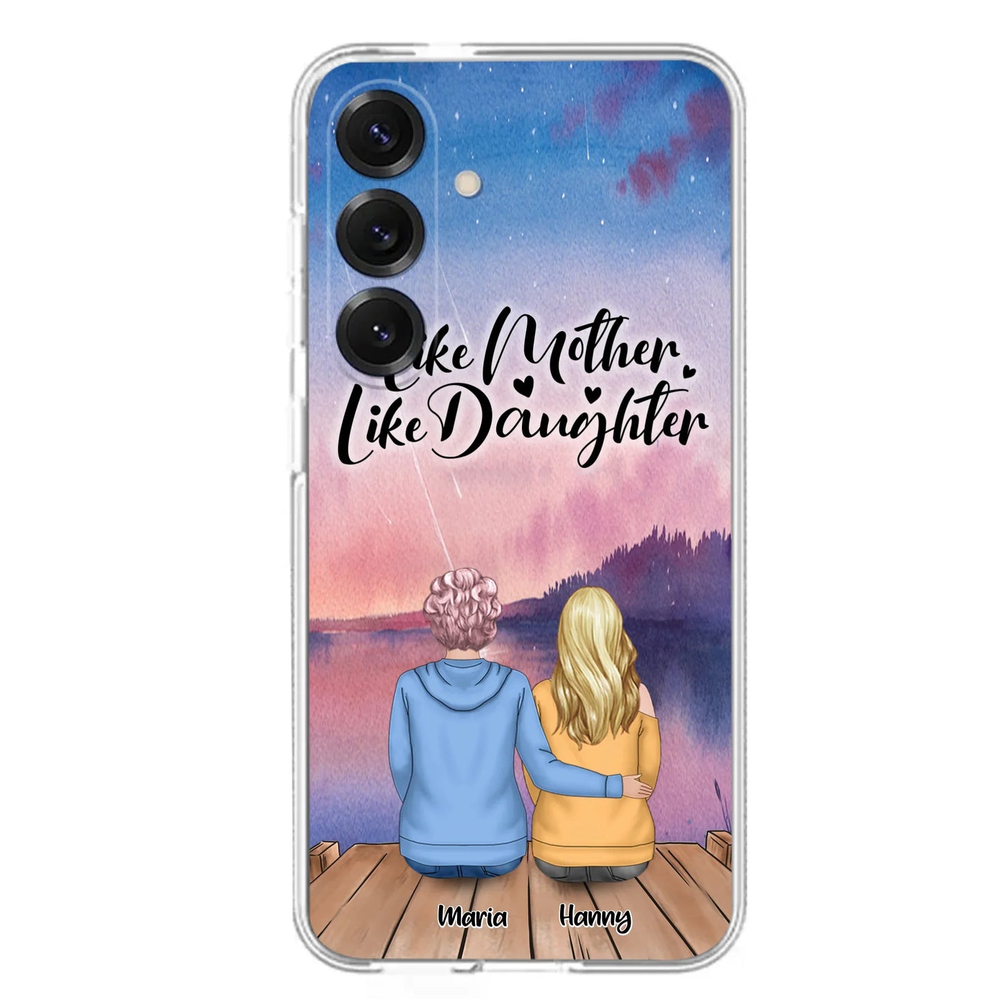 Custom Personalized Mom Phone Case - Gifts For Dog Lovers With Upto 3 Dogs - Like Mother Like Daughter