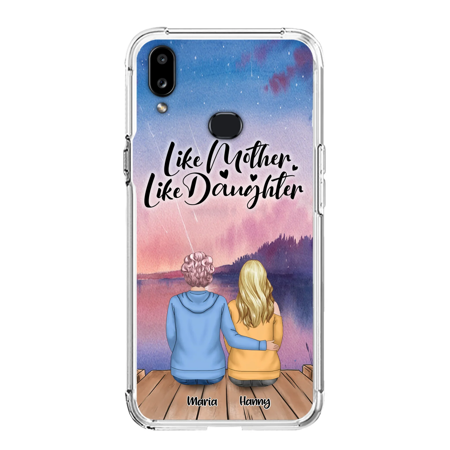 Custom Personalized Mom Phone Case - Gifts For Dog Lovers With Upto 3 Dogs - Like Mother Like Daughter