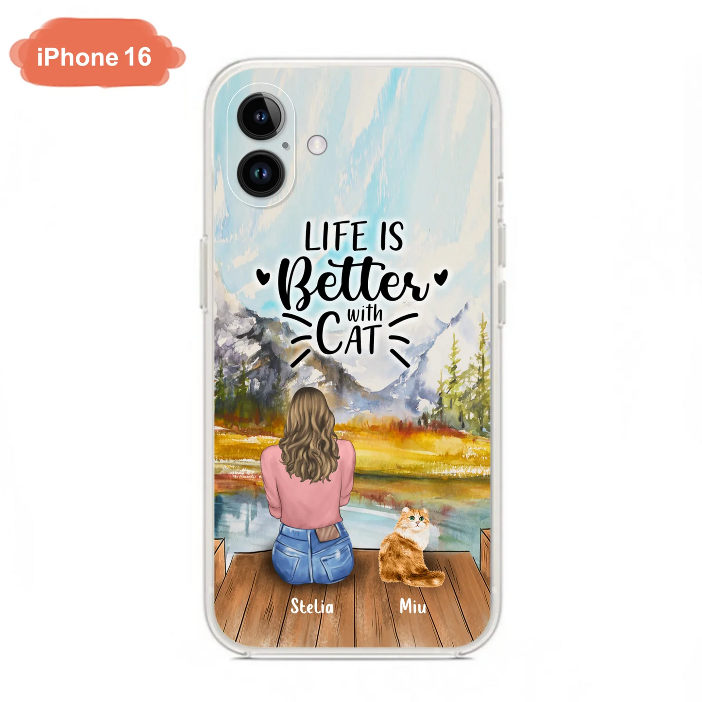 Custom Personalized Cat Mom Phone Case - Gifts For Cat Lovers With Upto 4 Cats - Home Is Where The Paws Are - Case For iPhone, Samsung