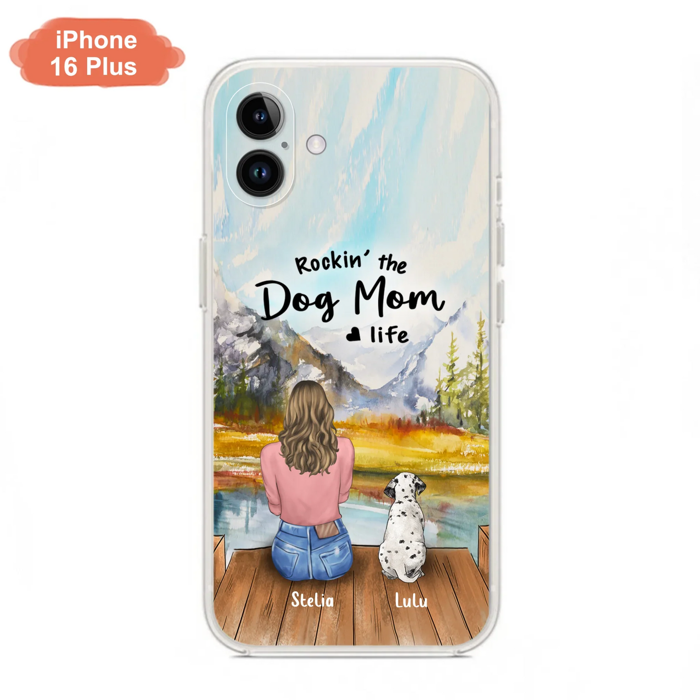 Custom Personalized Dog Mom Phone Case - Gifts For Dog Lovers With Upto 4 Dogs - Rockin' The Dog Mom Life - Case For iPhone, Samsung And Xiaomi