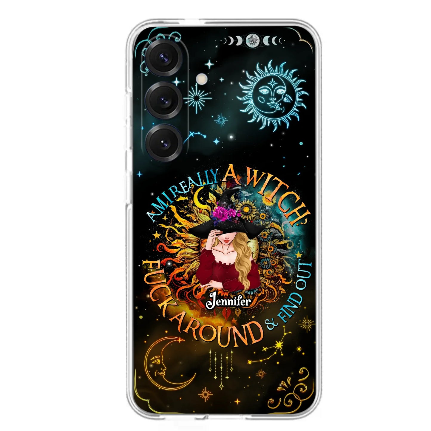 Custom Personalized Witch Phone Case - Gift Idea For Halloween/Witch Lovers - Am I Really A Witch Fuck Around & Find Out - Case For iPhone &  Samsung